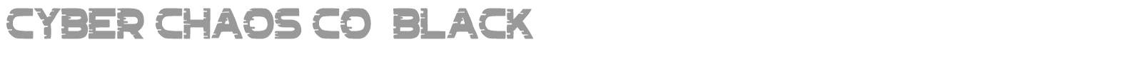 Cyber Chaos co font preview